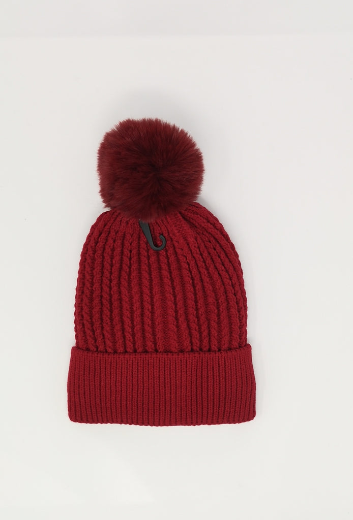 Women's Hat Faux fur Pompon Cap Winter Thermal Beanies Ski Warm Knitted Soft Cap image 5