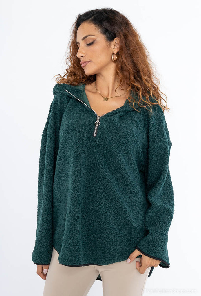 Women's Vest Stylish Zip Hood Warm Outdoor Comfortable Travel Winter Hoodie image 3