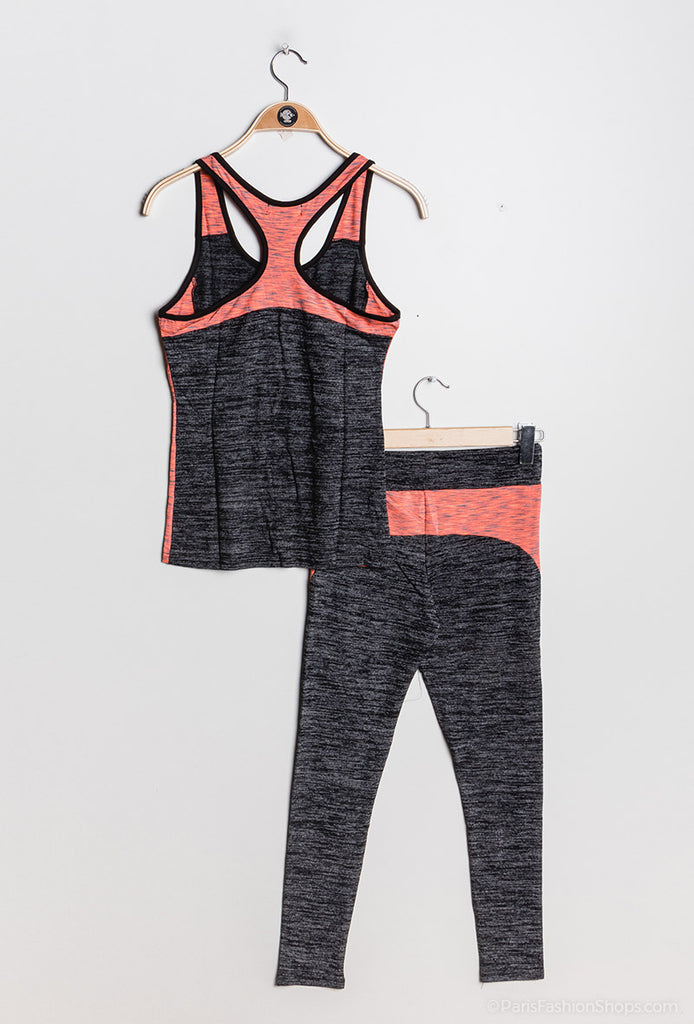 Women's Sportswear Set Activewear Tracksuit Vest Top Leggings Gym Fitness Suit image 5