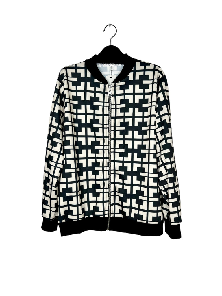 Women's Winter Zipped Jacket Bomber Printed Outdoor Party Stylish Jackets image 8