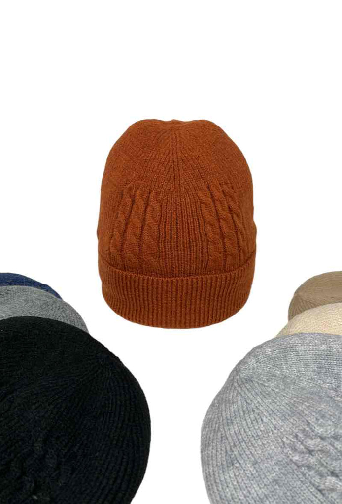 Unisex Hat Interior Fur Extra Warm Soft Winter Beanies Comfortable Cap image 1