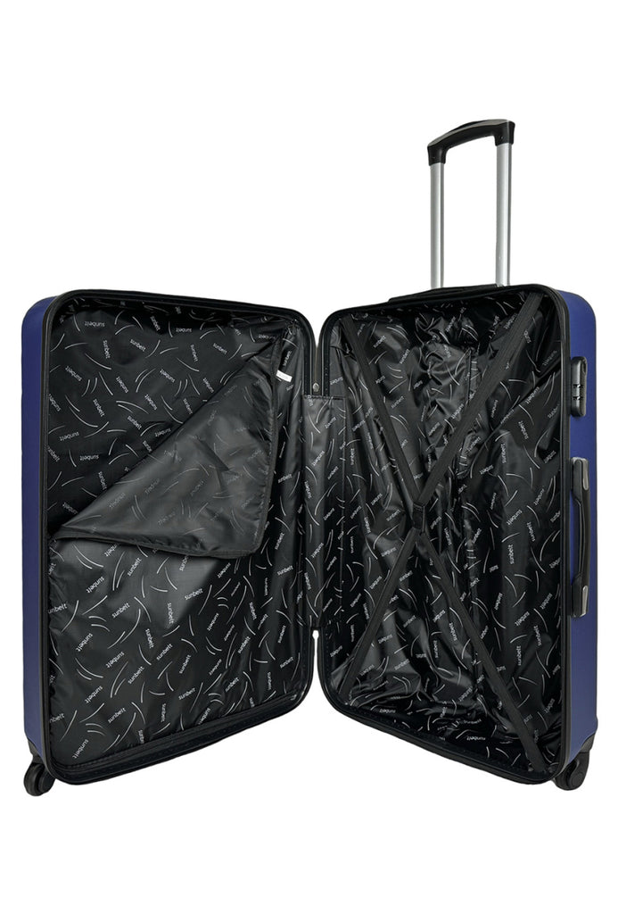 Set of 3 reinforced ABS suitcases cabin luggage travel bags lightweight 4 wheels image 4