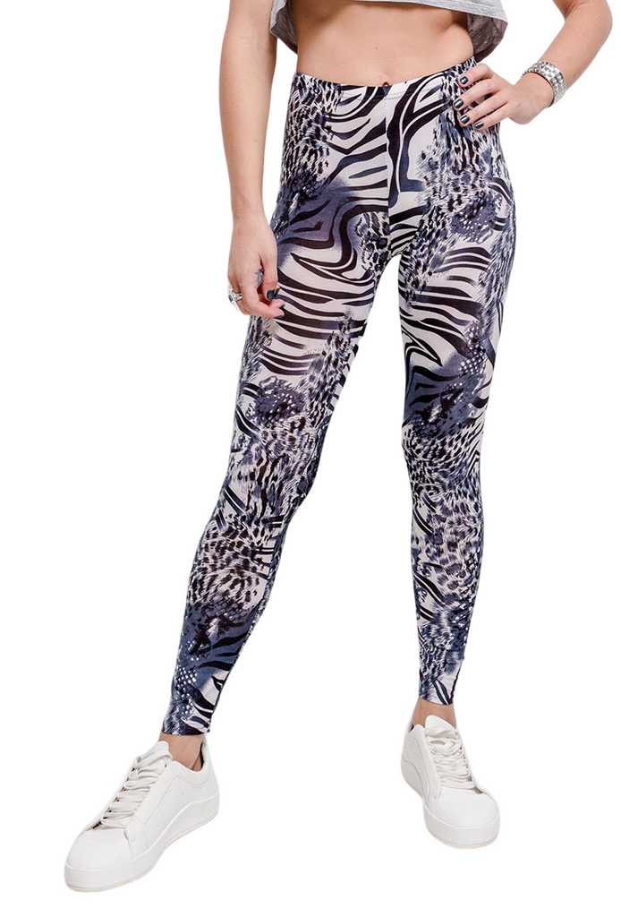 Womens Leopard Full Length Animal Print Leggings Stretch Tight Ankle Pants image 3