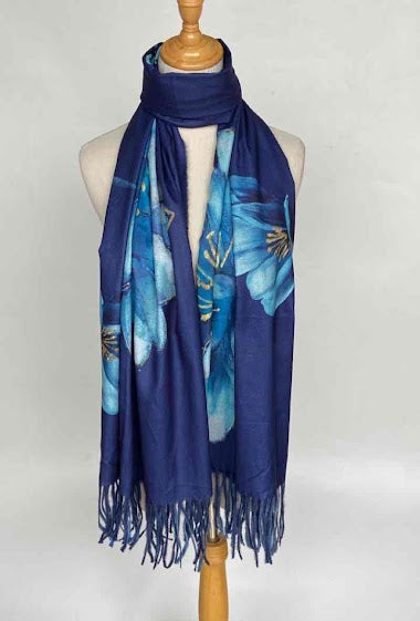 Fringed Printed scarf Womens Wrap Ladies Stole Women's Scarves Lightweight image 0