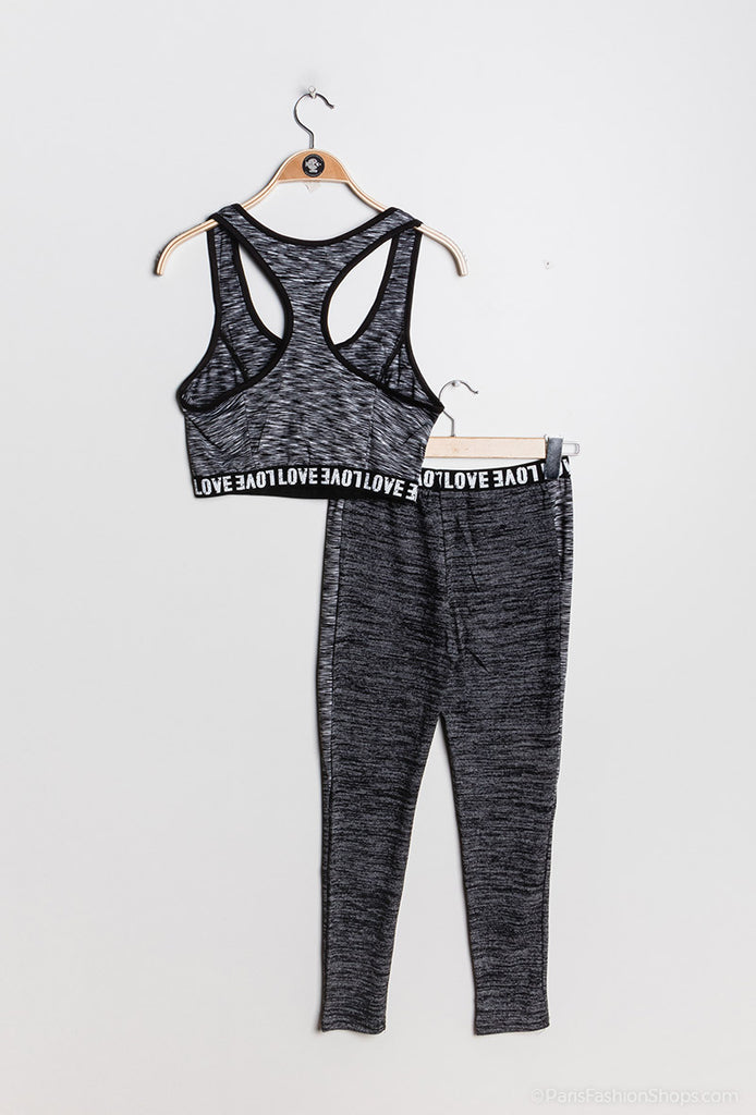 Women Activewear Tracksuit Set Vest Top Leggings Gym Fitness Suit Sportswear image 5