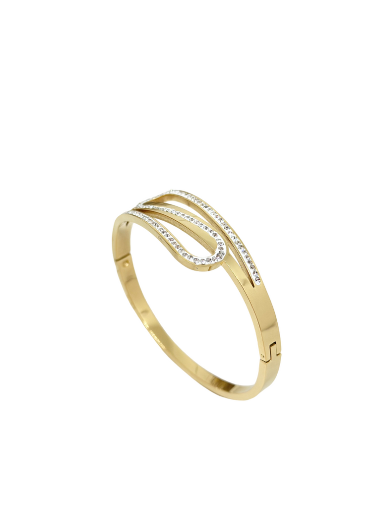 Ladies Bracelet Filled Cubic Zirconia Bangle Cuff Women Bracelet Jewellery image 0