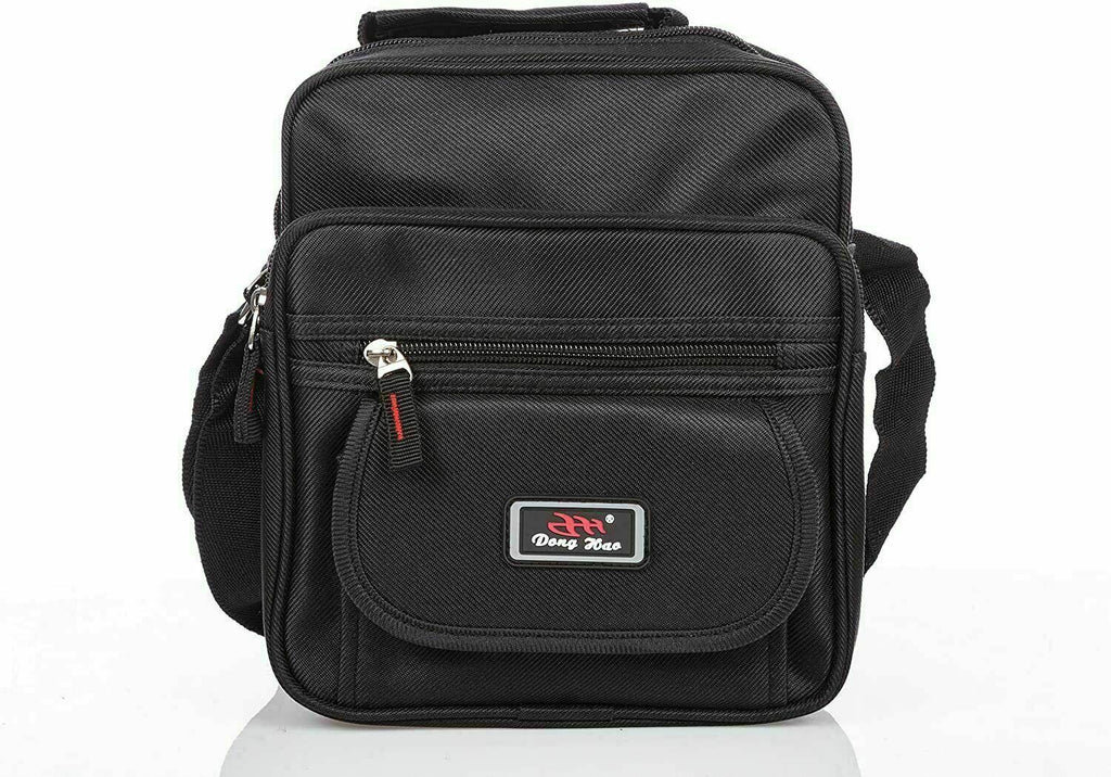 Ladies Mens Canvas Waterproof Work Satchel Utility Travel Holiday Gym Bag Black image 0