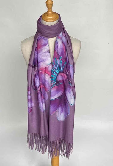 Fringed Printed scarf Womens Wrap Ladies Stole Women's Scarves Lightweight image 3