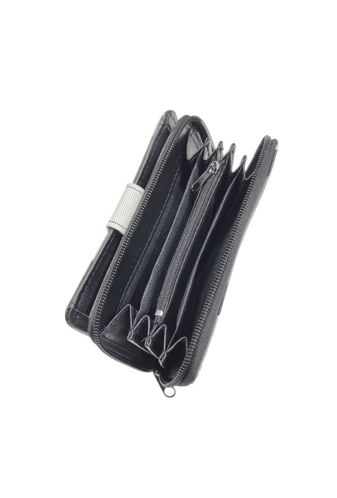 Ladies Womens Purse Large Square Coin Card Wallet Big Boxes Stud Wallet Bag image 2