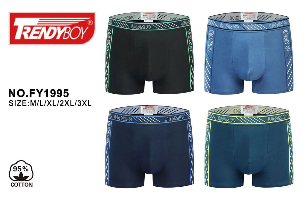 4 x Mens Underwear Mix Pattern Boxers Shorts Trunks Underwear Designer Boxers image 8