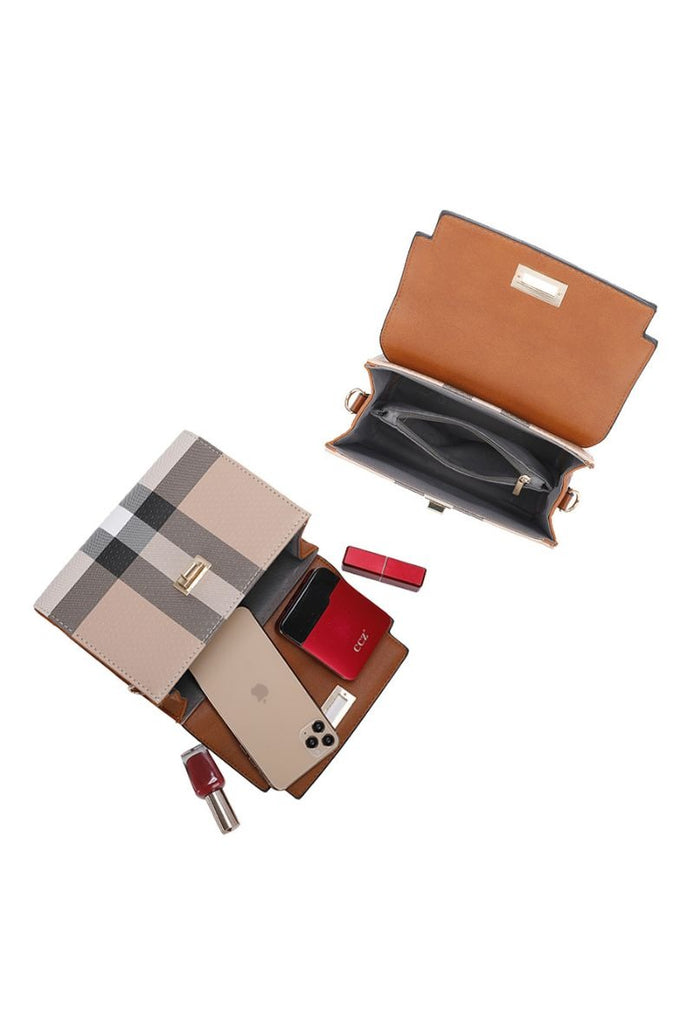 Ladies Women's Handbag Stylish Party Travel Bags Holiday Comfortable Brown Bag image 3