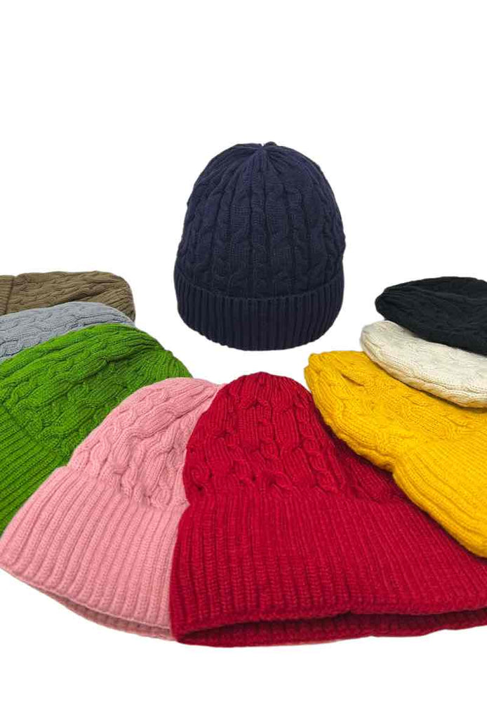 Unisex Hat Interior Fur Extra Warm Soft Stylish Winter Beanies Comfortable Cap image 4