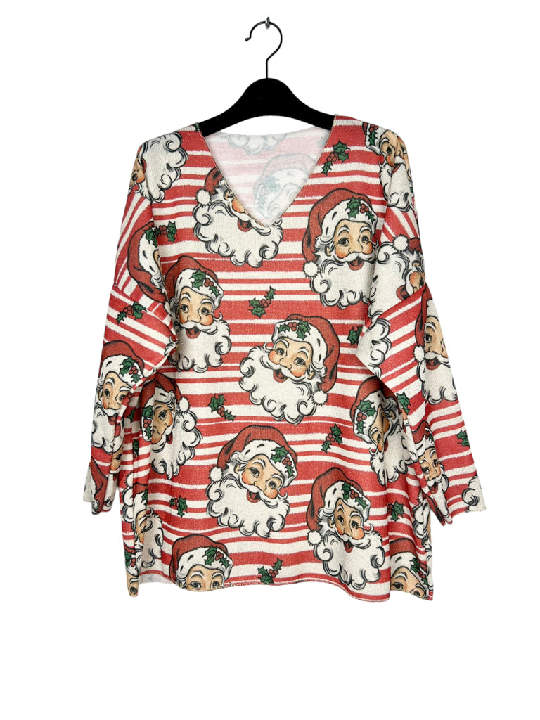 Women's Winter Soft Printed Sweater With Lurex Christmas Party Sweater image 0
