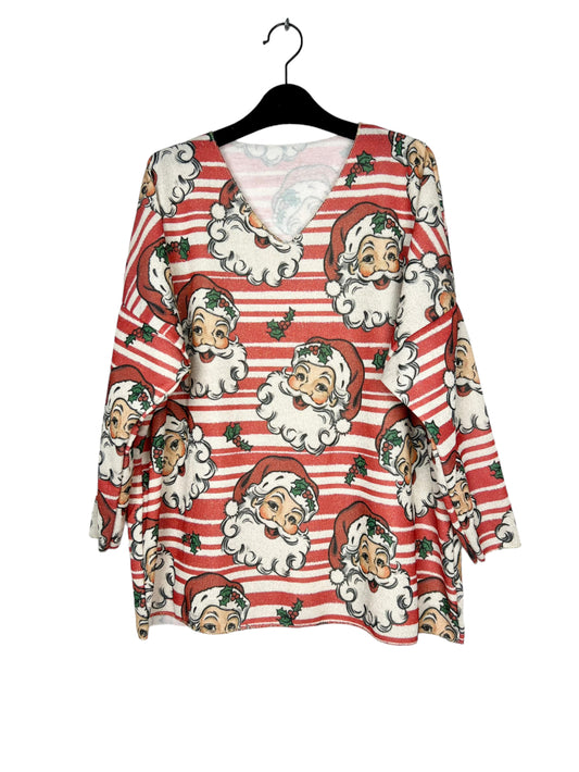 Women's Winter Soft Printed Sweater With Lurex Christmas Party Sweater image 0