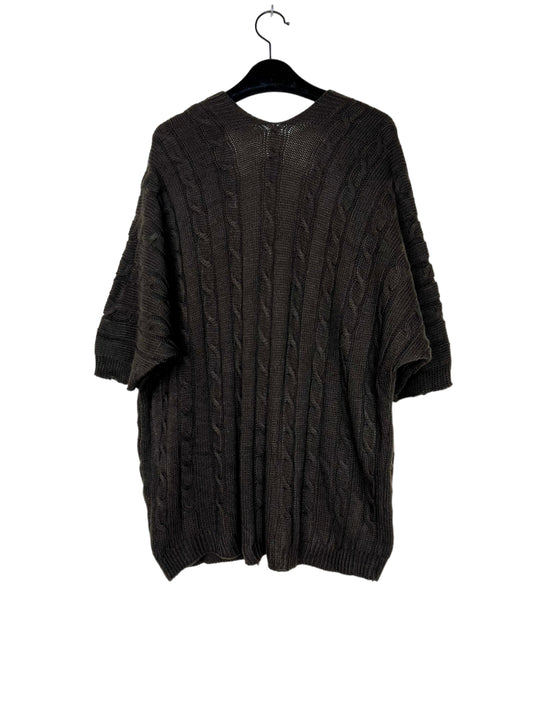 Women's Knit Vest With Pocket Warm Winter Black Cardigan Sweater image 1