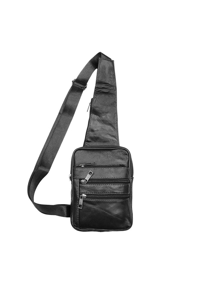 MENS REAL LEATHER TRAVEL SHOULDER MAN BAG CROSS BODY MESSENGER image 0
