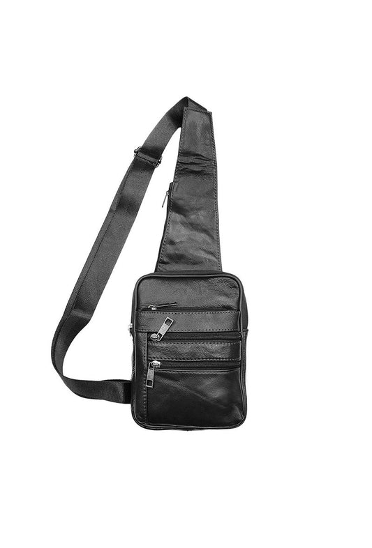 MENS REAL LEATHER TRAVEL SHOULDER MAN BAG CROSS BODY MESSENGER image 0