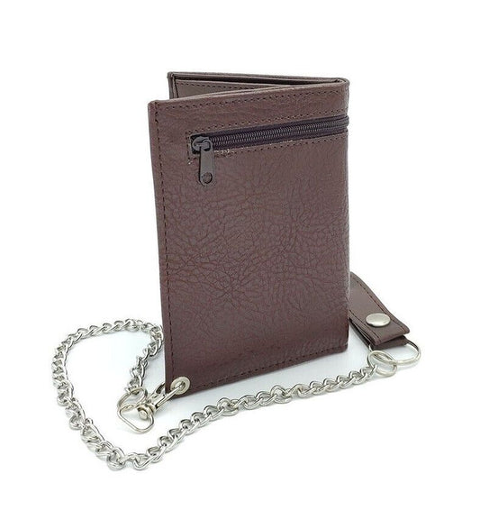 Men's Wallet Multi Compartments Stylish PVC Chain Wallet Card Coin Cash Holder image 0