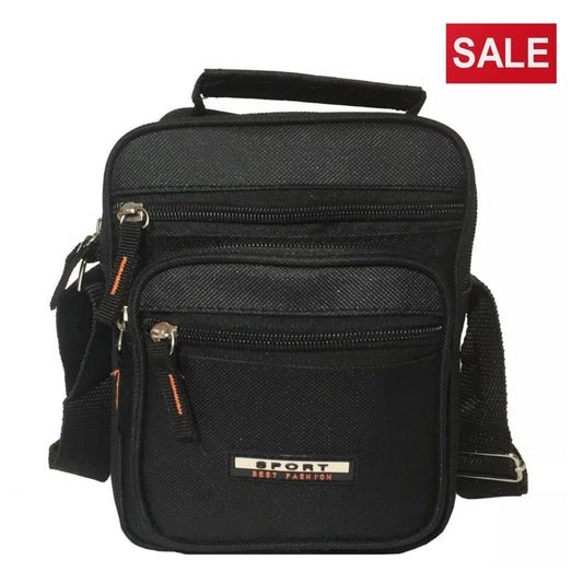 Unisex Messenger Bag Canvas Cross Body Shoulder Utility Travel Work Multi Pocket image 0