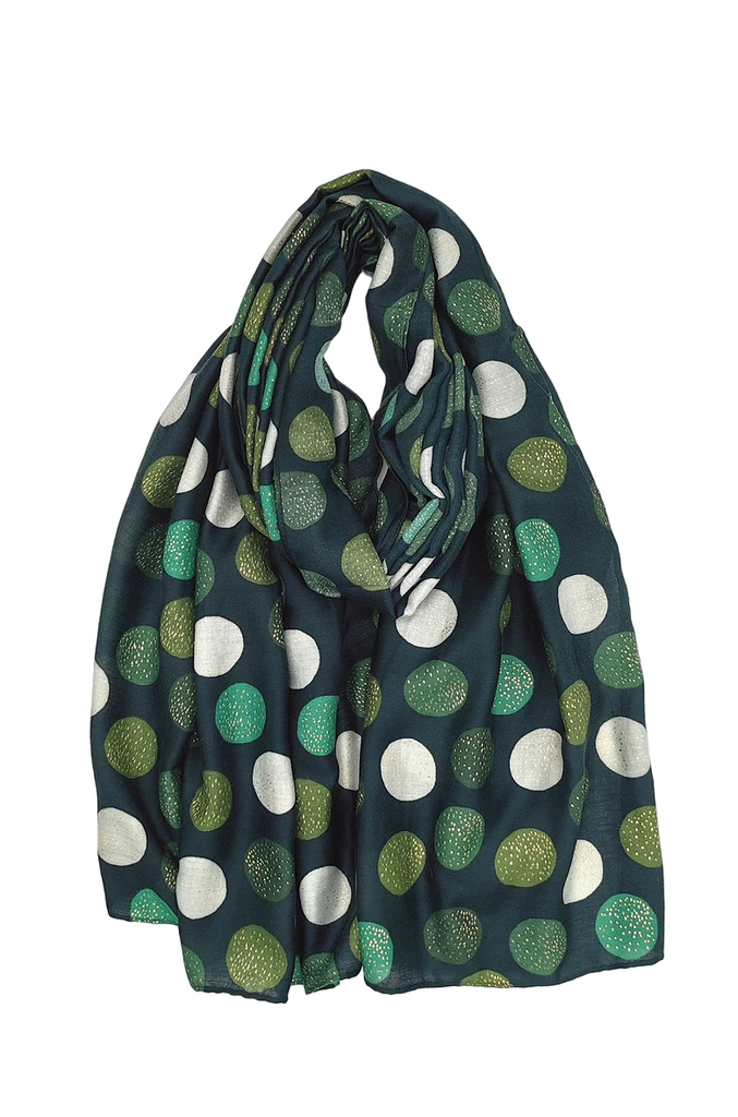 Women's Round Scarf Geometric Printed Warm Scarf Gilding Stylish Party Scarves image 2