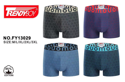 4 x Mens Underwear Mix Pattern Boxers Shorts Trunks Underwear Designer Boxers image 1
