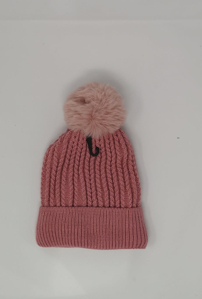 Women's Hat Faux fur Pompon Cap Winter Thermal Beanies Ski Warm Knitted Soft Cap image 2