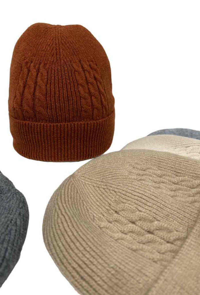 Unisex Hat Interior Fur Extra Warm Soft Winter Beanies Comfortable Cap image 2