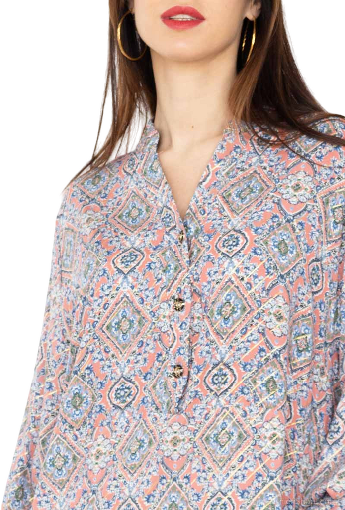 Ladies Long Dress Summer Holiday Casual Dress Maxi Long Shirt Long Sleeves Dress image 5