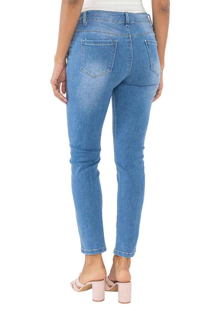 Womens Skinny Stretch Jeans Flared Push up Ladies Denim Slim Fit Pants 8-16 image 4