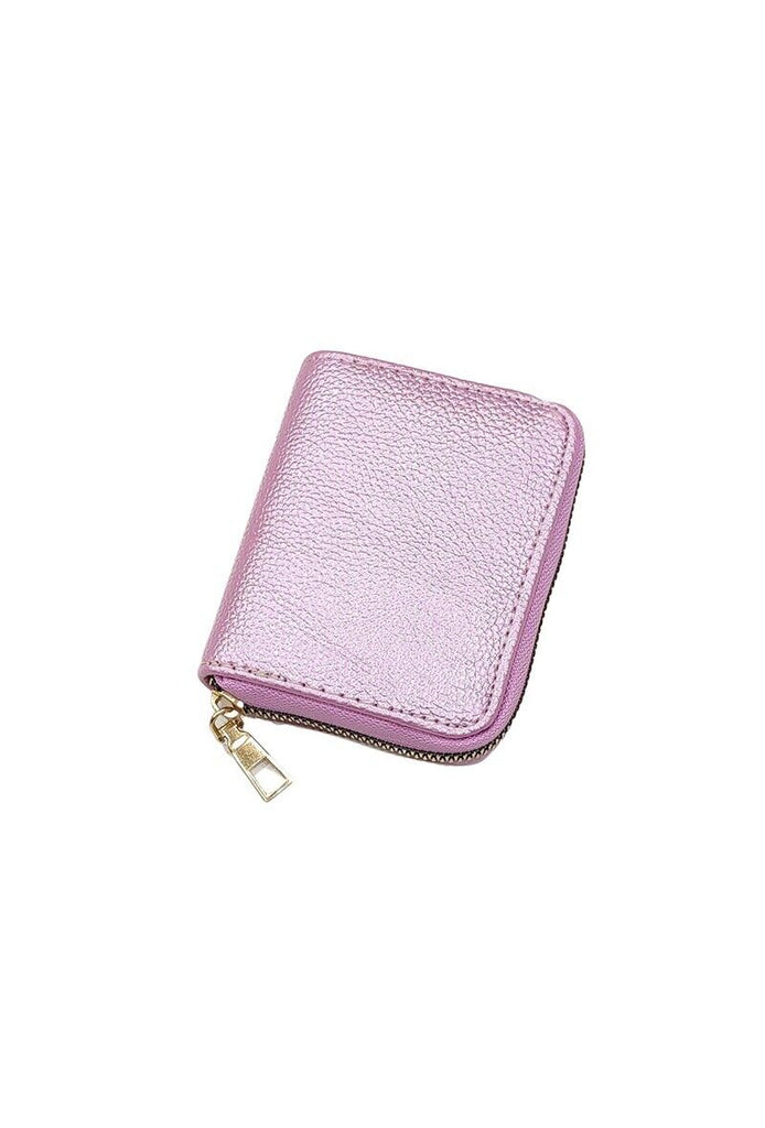 Ladies Mini Coin Purse With Zipper Plain Simple Stylish Small Zip Coin Purse image 1