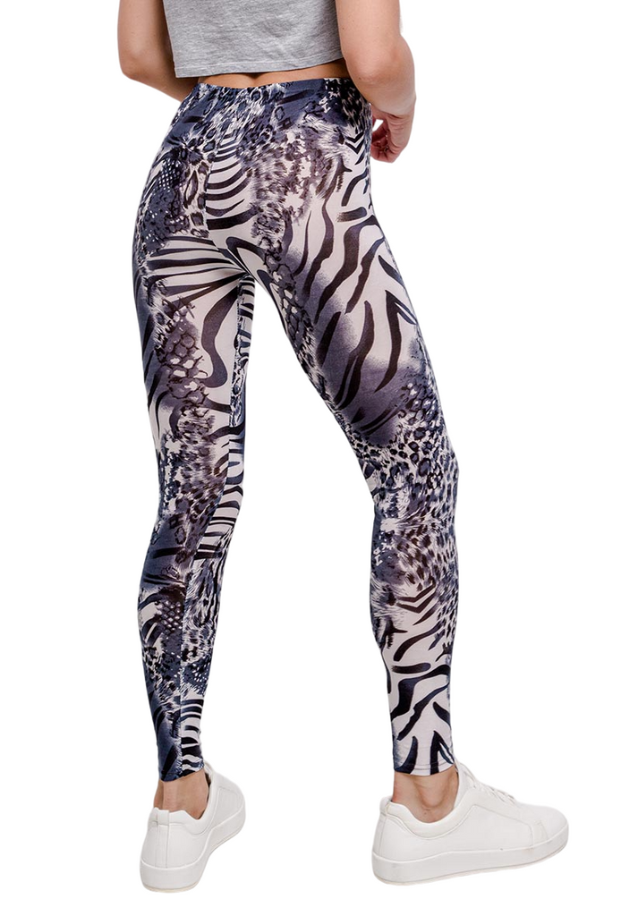 Womens Leopard Full Length Animal Print Leggings Stretch Tight Ankle Pants image 2