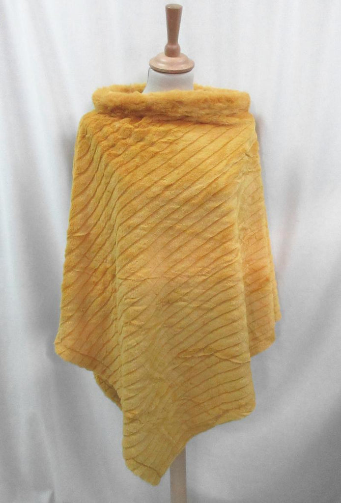 Ladies Coat Poncho Cape Winter Jacket Oversized Poncho Wrap Fur Poncho Plus Size image 6