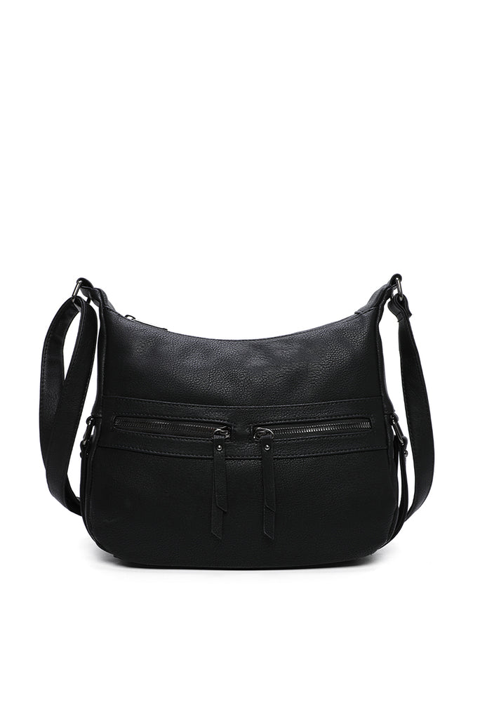 Ladies Organiser Handbag Long Shoulder Strap Bag Across Cross Body Compartments image 0