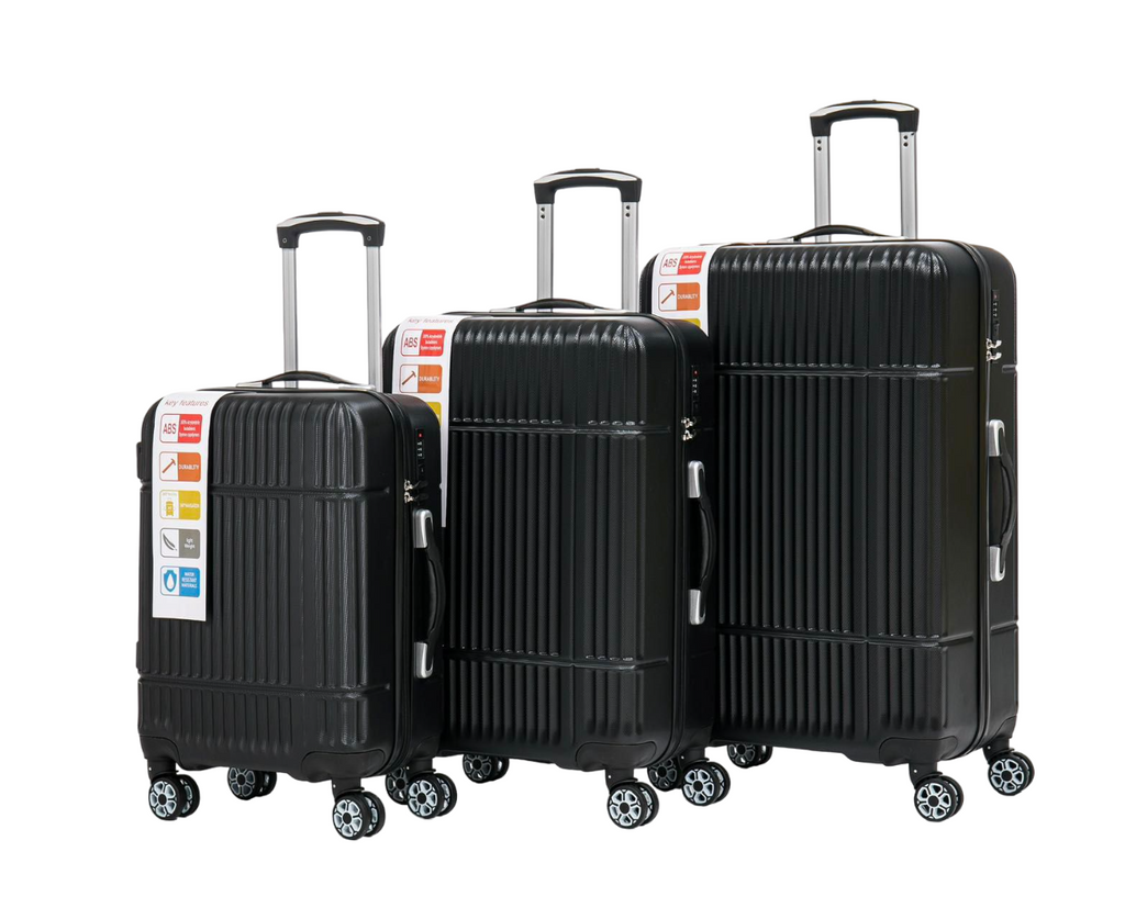 Suitcase Set Travel Luggage Trolley 4 Wheel Lightweight Hard Shell ABS Case Set image 0