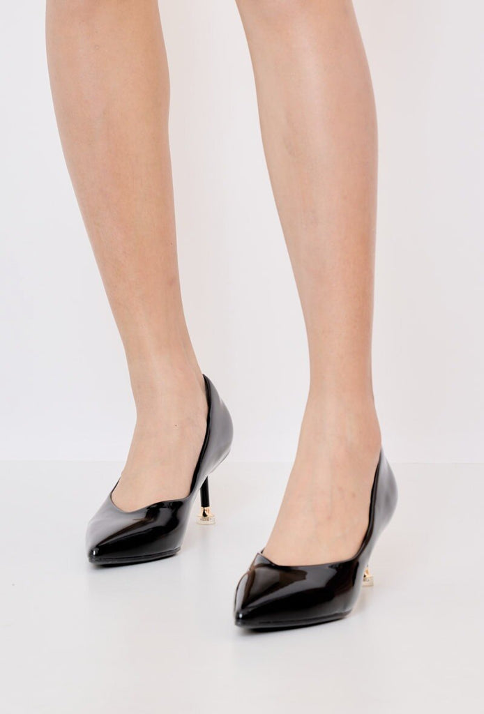 Women's Shiny Black Party Pumps Wholesale Prices image 1