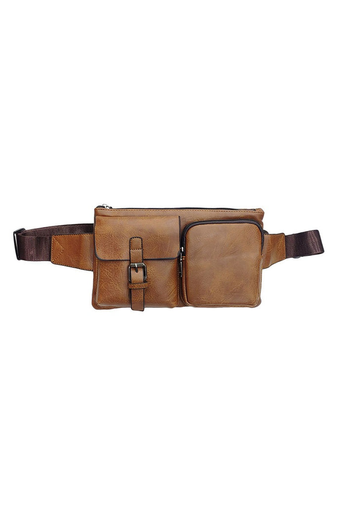Double Pocket Flat Belt Bag Bumbag Waist Belt Pouch Work Office Holiday Travel image 3