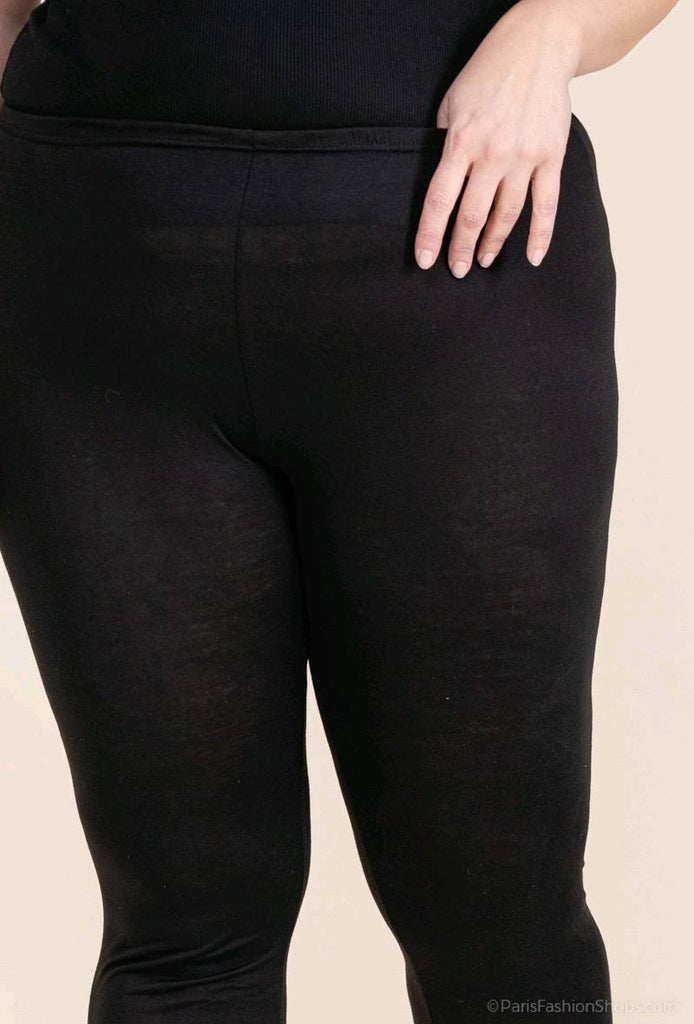 Ladies Plus Size Leggings Black Wholesale Prices image 3
