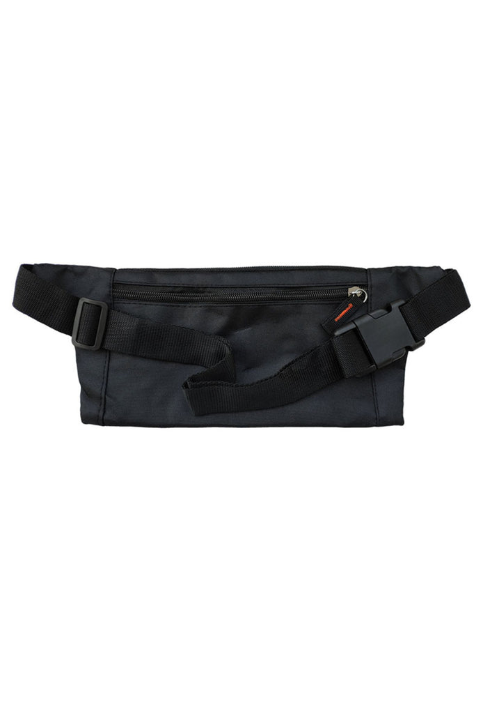 Unisex Flat Canvas Belt Bag Bumbag Waist Fanny Pack Black Bag Festival Bag Pouch image 1