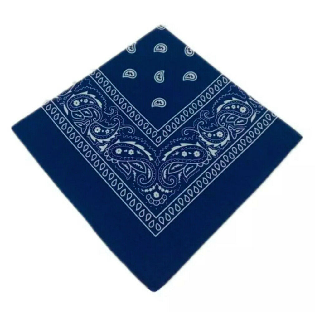 Mens Ladies Bandana Head Neck Wear Scarf Paisley Print Wrist Band Cotton Scarves image 6