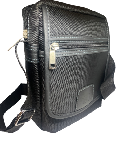Men's Messenger Bag Big Waterproof Crossbody Shoulder Utility Travel Work Black image 1