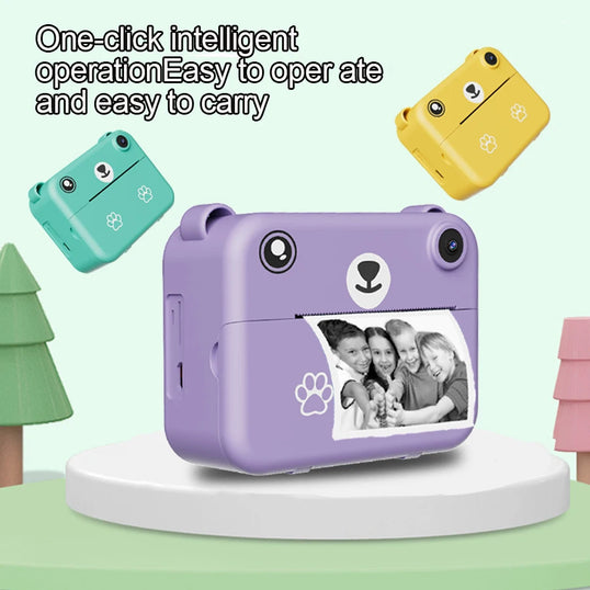 Kids Digital Camera Photography Instant Print Photo 1080P HD With Video Recorder Mini Thermal Printer Educational Birthday Gifts