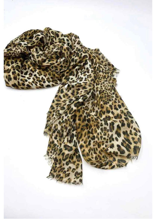 Ladies Leopard Print Scarf Animal Print Scarves Large Wrap Fashion Neck Scarf image 1
