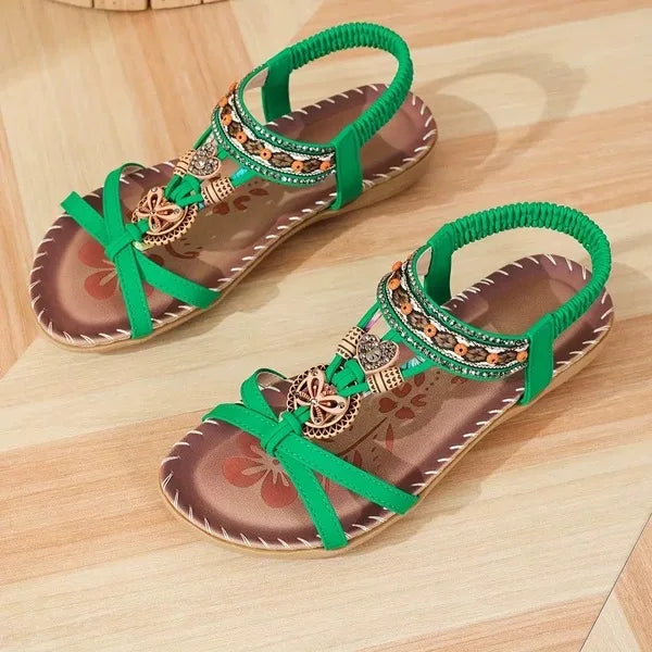 New Women's Sandals Bohemian Style Outdoor Soft Sole Beach Sandals Platform Lightweight Women Casual Shoes Flat Plus Size Sandal