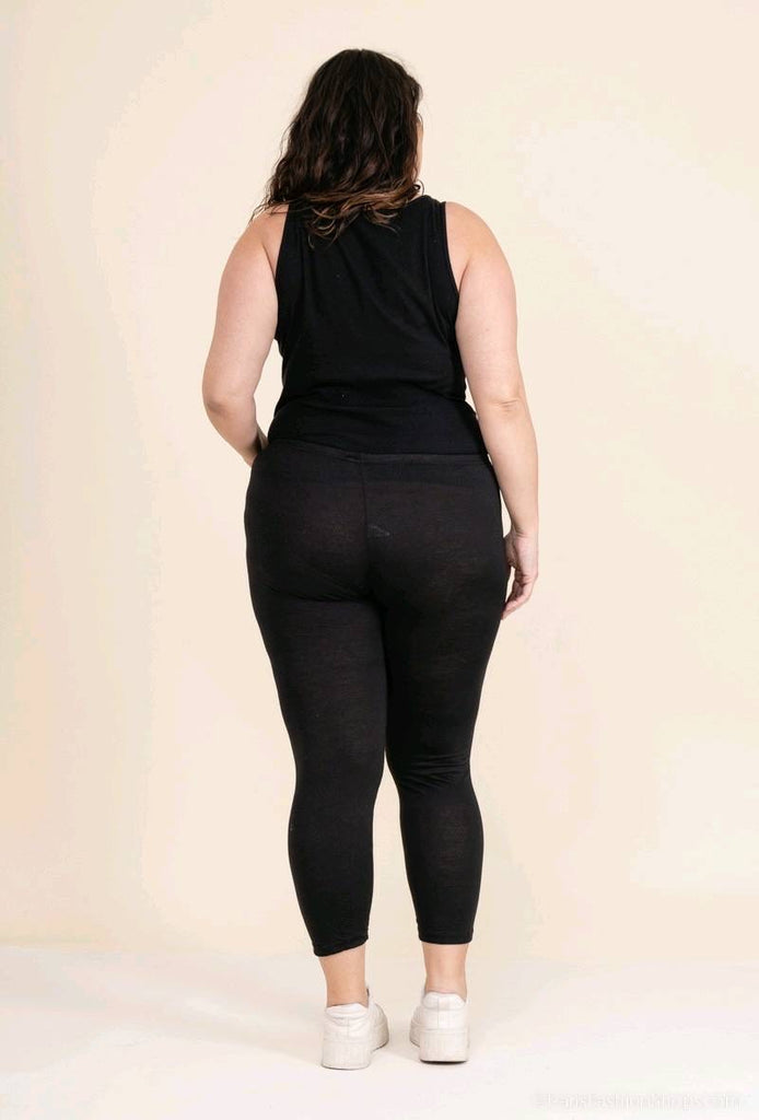 Ladies Plus Size Leggings Black Wholesale Prices image 2