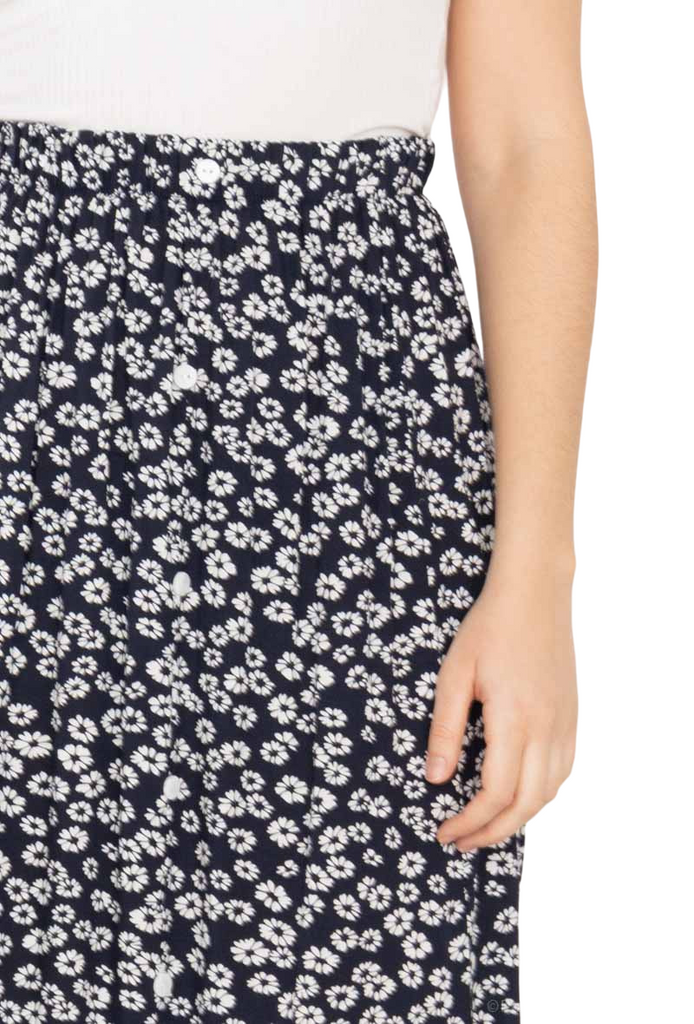 Ladies Floral Skirt Women Long Skirt elasticated skirt flared printed slit skirt image 10