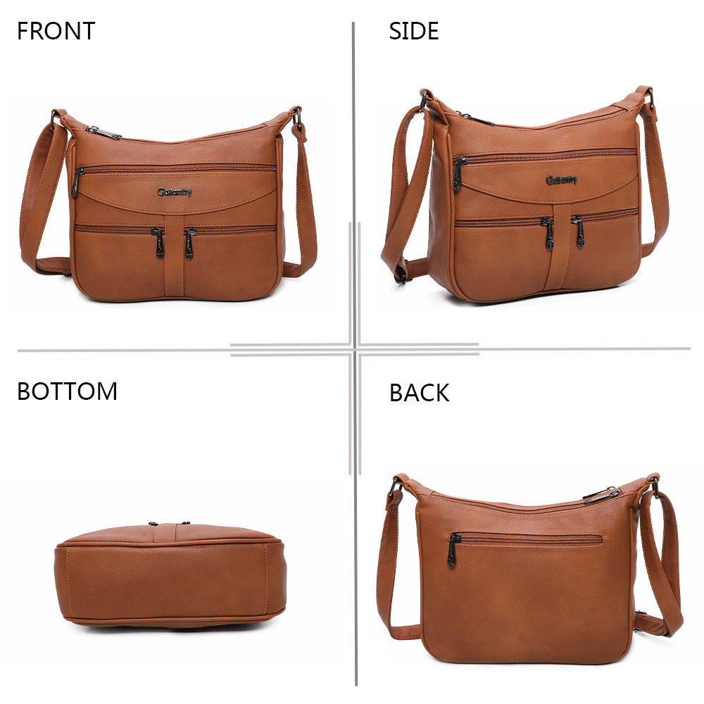 Ladies Handbag Classic Satchel Work Holiday Bag Brown Office Bag Womens Handbag image 2