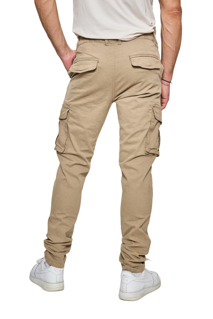 Mens New Elasticated Cargo Combat Work Cotton lightweight Trousers Pants Bottoms image 14