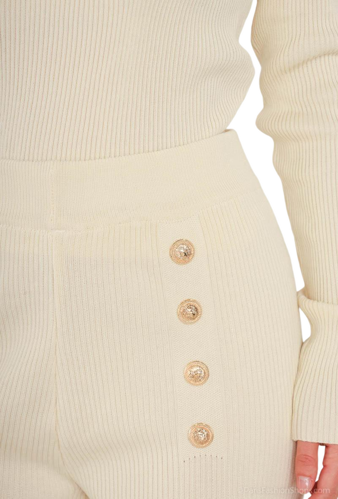 Women Pants Set with Long-sleeved Top Both Pieces are Ribbed and very Elastic image 9
