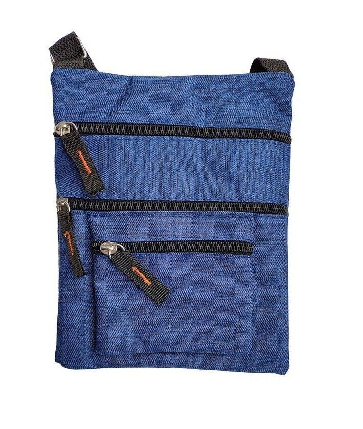 Unisex Flat Canvas Shoulder Cross Body Bag Work Utility Handbag Messenger Bag image 0