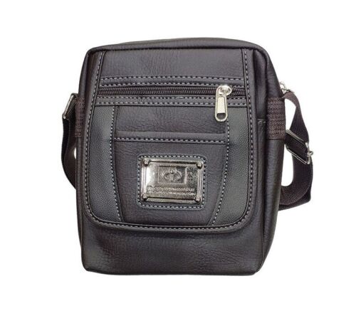 Men's Messenger Bag Shoulder Strap Travel Holiday Bag Card Coin Pouch image 1